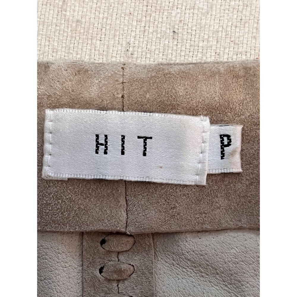 HIT P Size P Suede Leather Beige Vest Perforated Design Western Rodeo Tribal - Picture 16 of 16